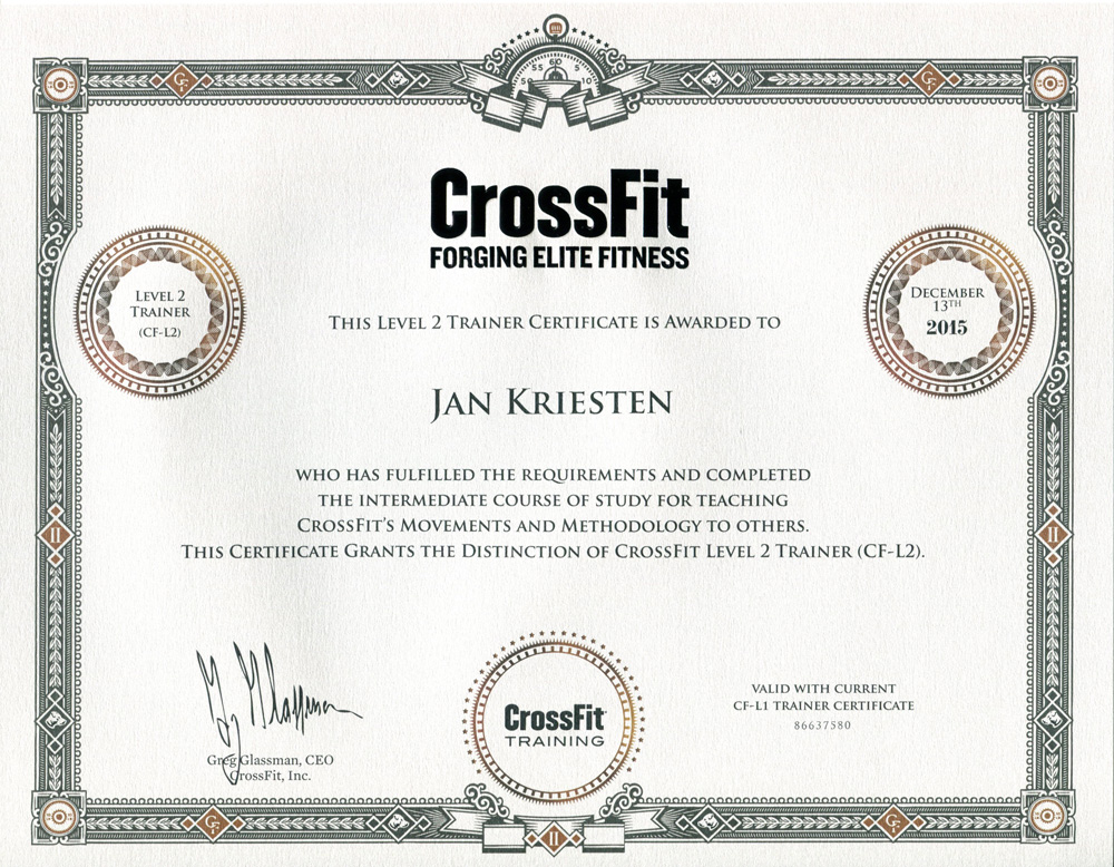 CrossFit Level 2 Trainer